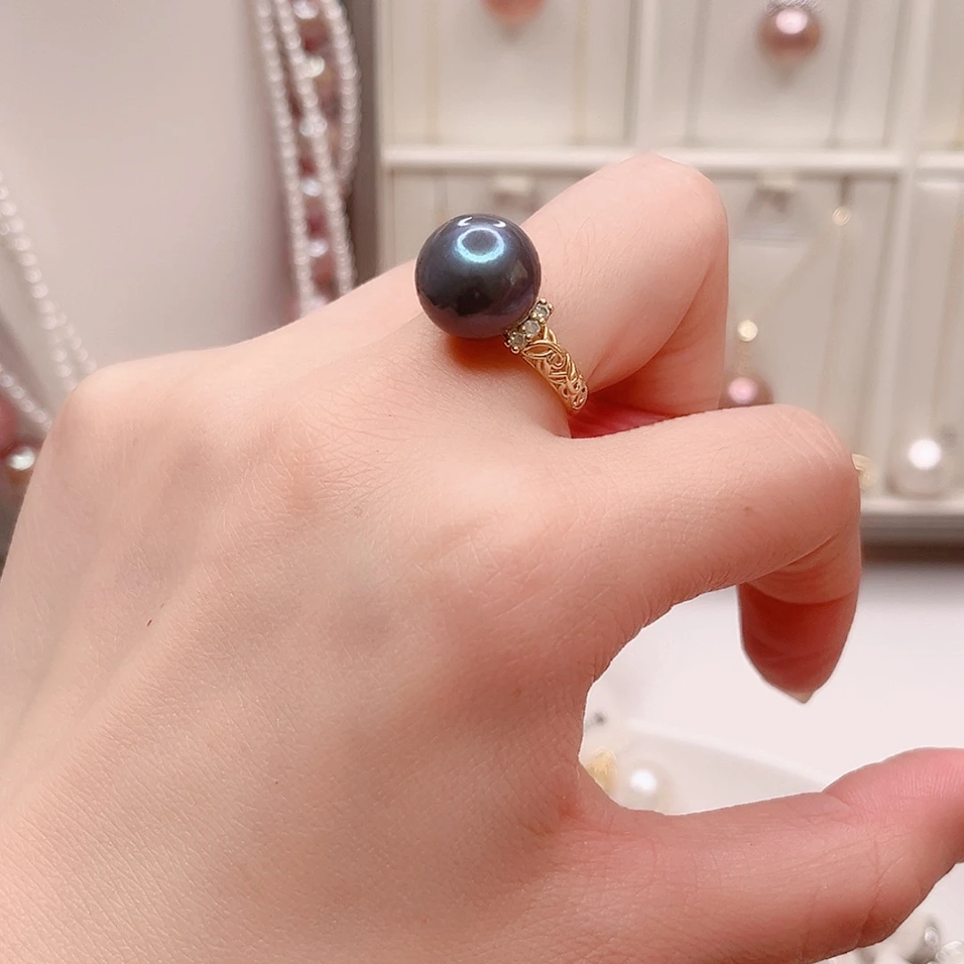 合金吊坠(不含链)淡水珍珠