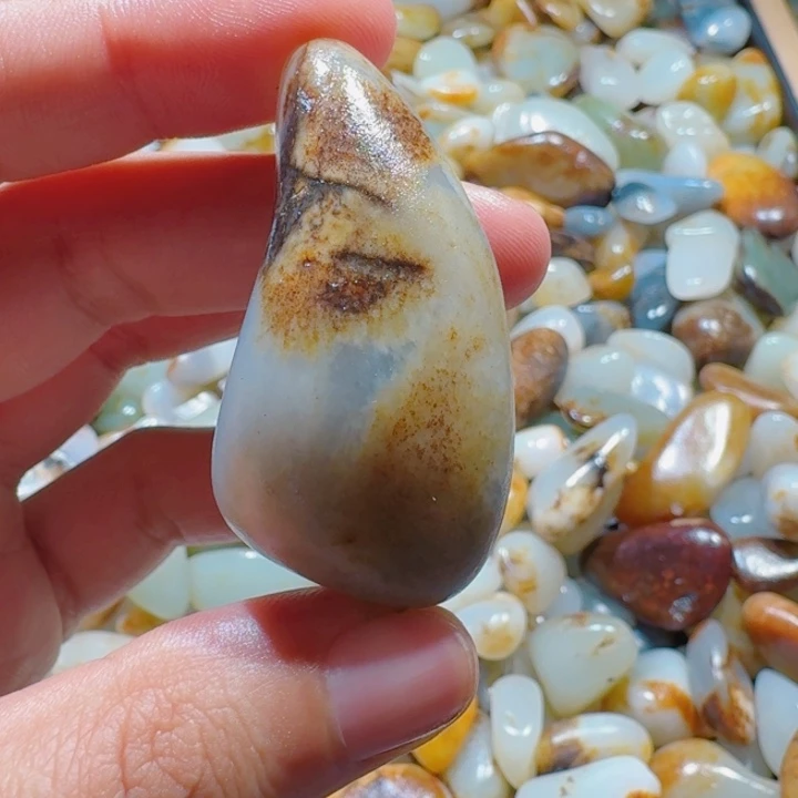 和田玉未镶嵌挂件32克