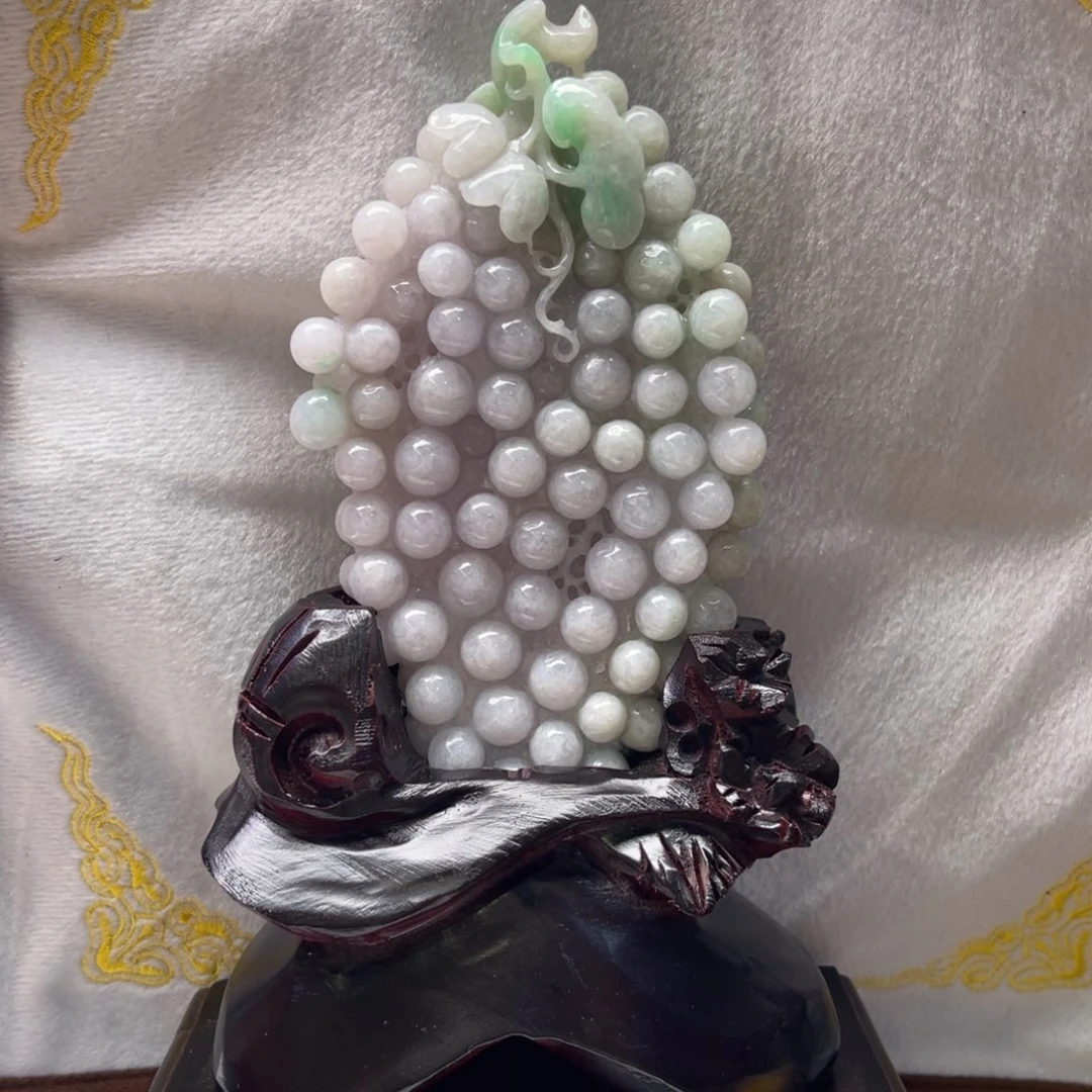 未镶嵌摆件翡翠葡萄