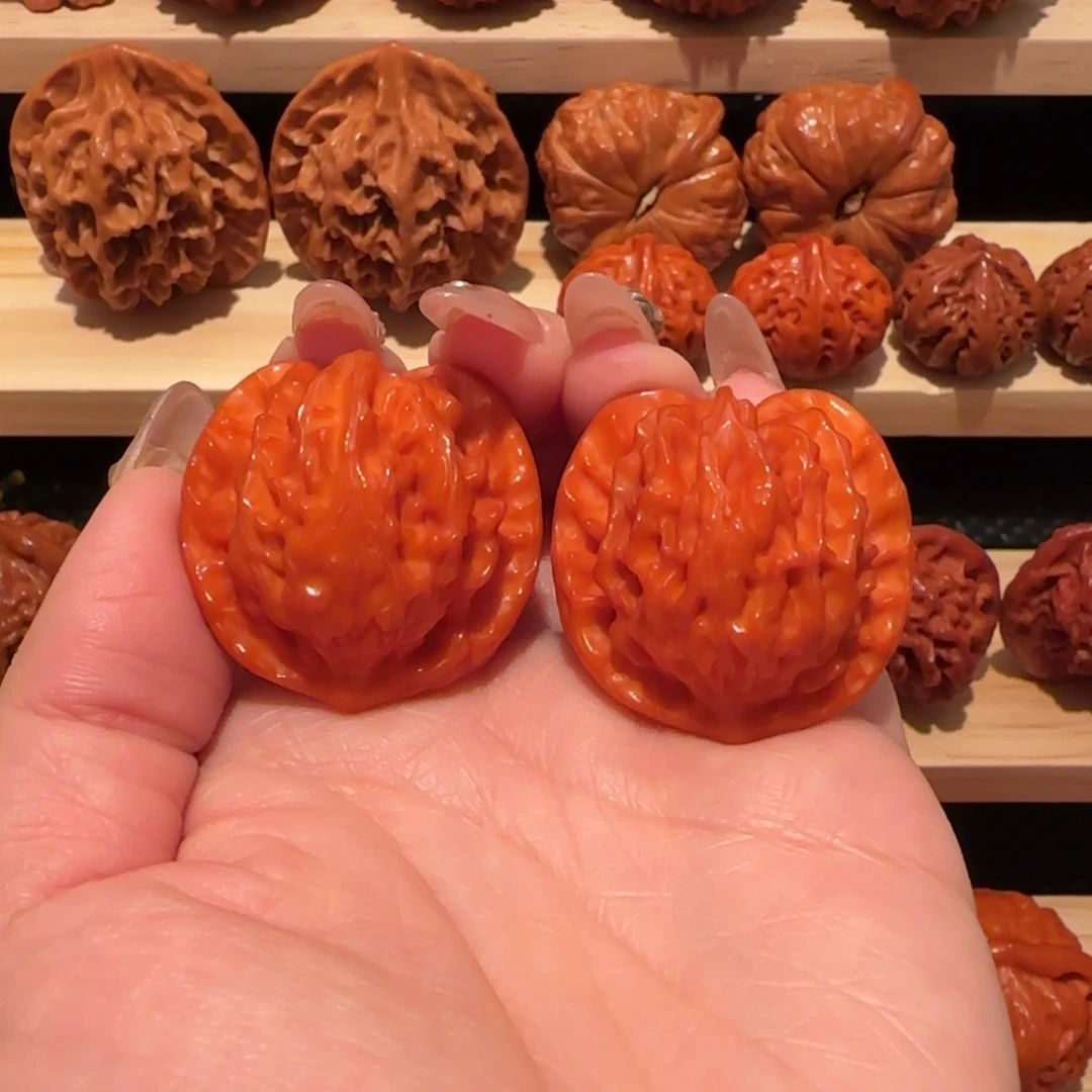 吊坠文玩核桃玉化粗筋盘山34精品2806