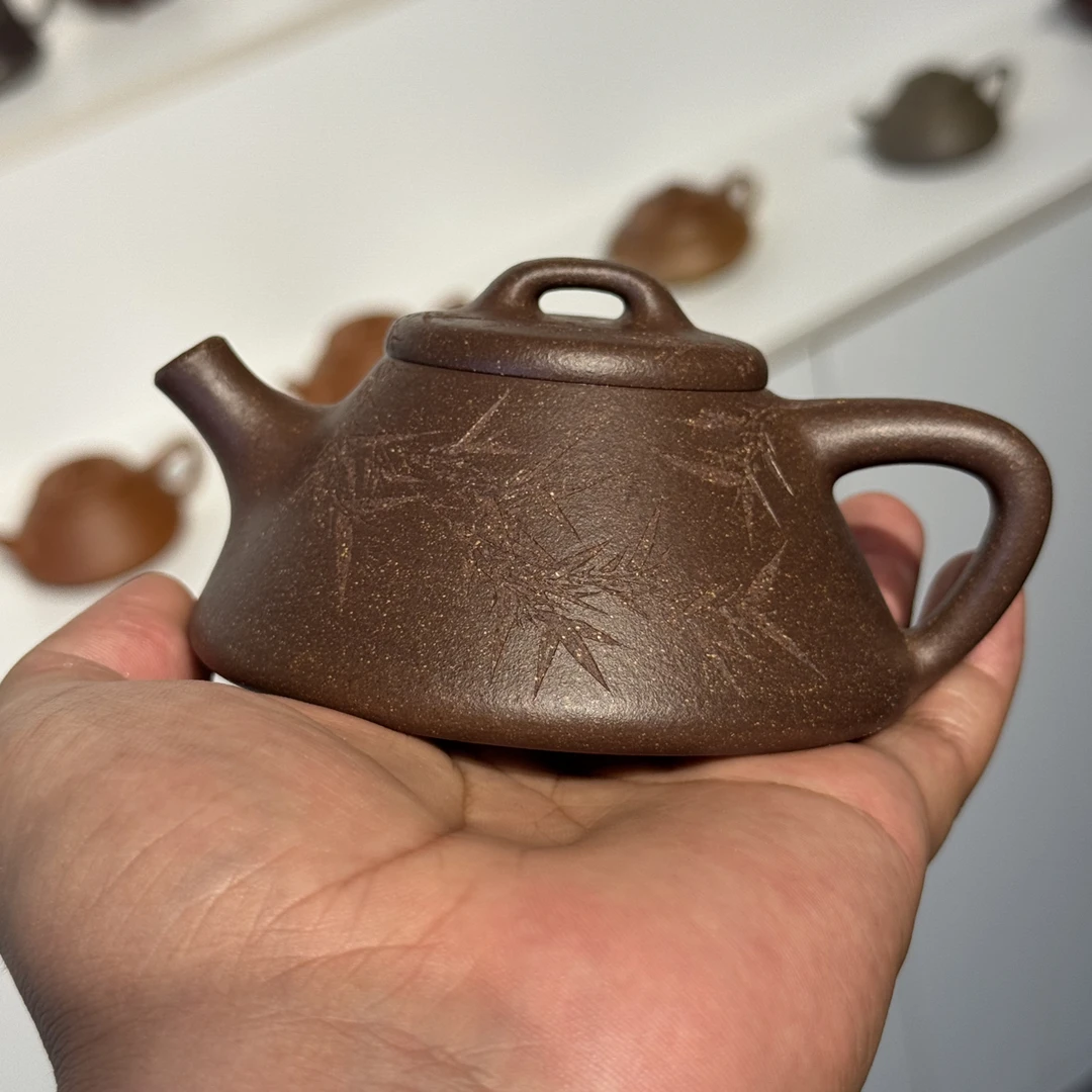 启瓢·宝山桃花段150cc 瓢竹刻绘 原矿无添加精工半手