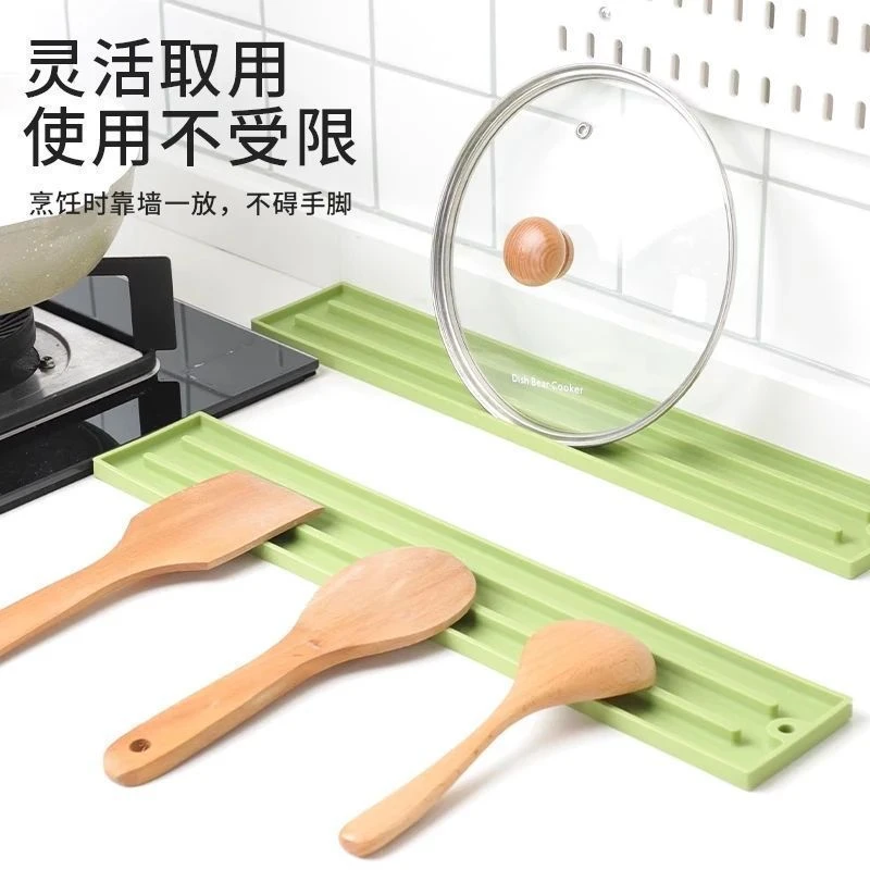 台面锅盖收纳防滑垫厨房水槽菜板沥水垫灶台窄边隔污防烫垫家用