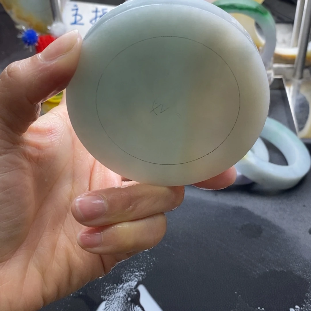 定制翡翠正未镶嵌风**念