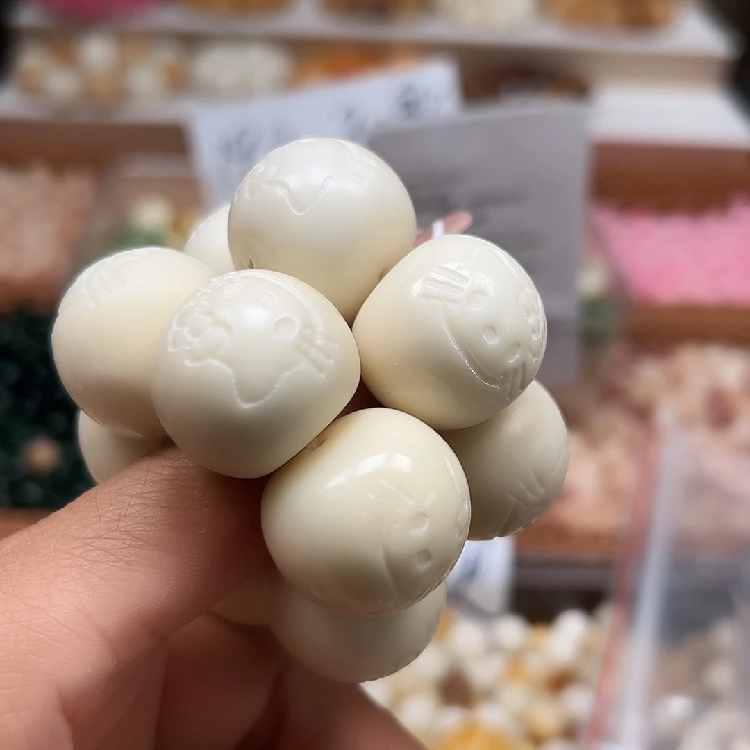 手串菩提根/象牙果瑕疵猫头蒜瓣1个表面有裂