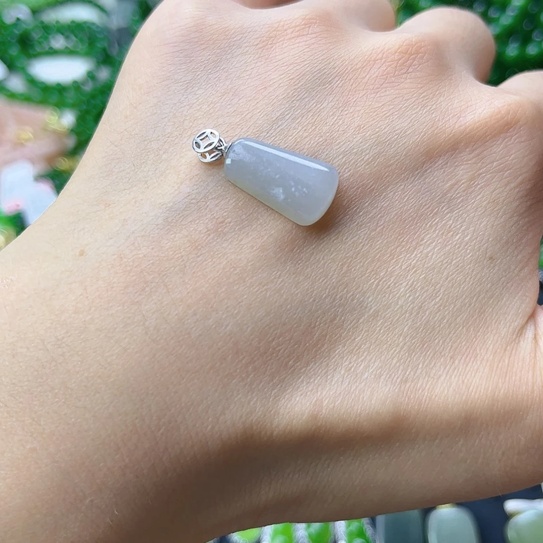 和田玉银S925镶嵌颈饰