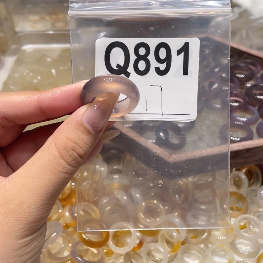玛瑙/玉髓未镶嵌戒指891