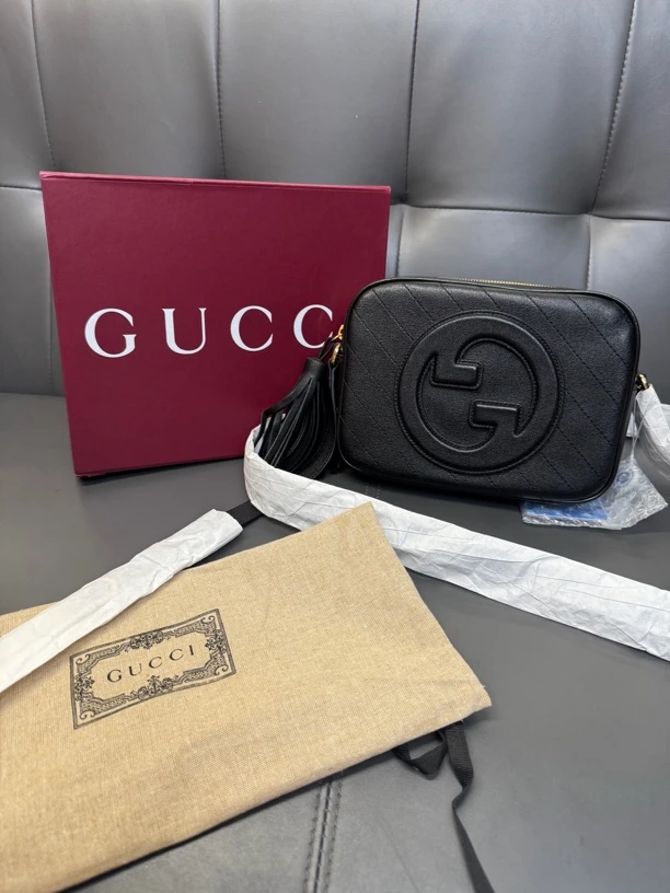 未使用 GUCCI/古驰 古驰新款经典黑色相机包