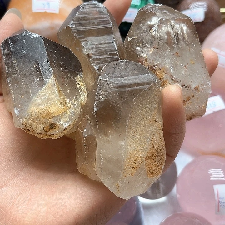 522克茶水晶原石未镶嵌水晶