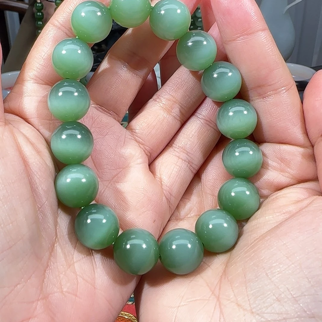 和田玉手链未镶嵌浩*美