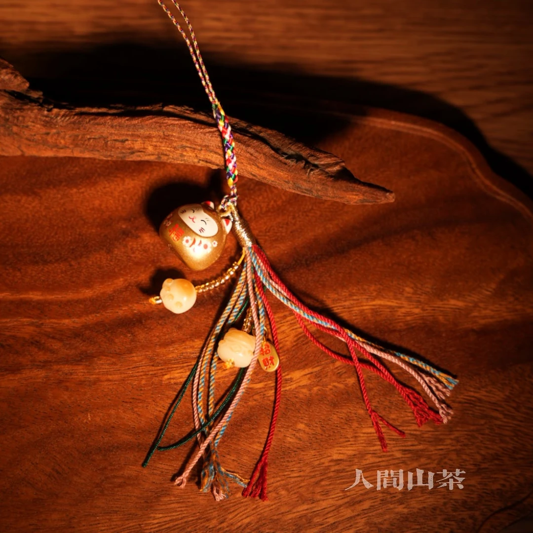 人间山茶 L-2353 叮当福猫挂件