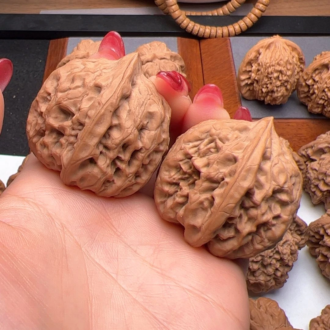 文玩核桃把件火苗40