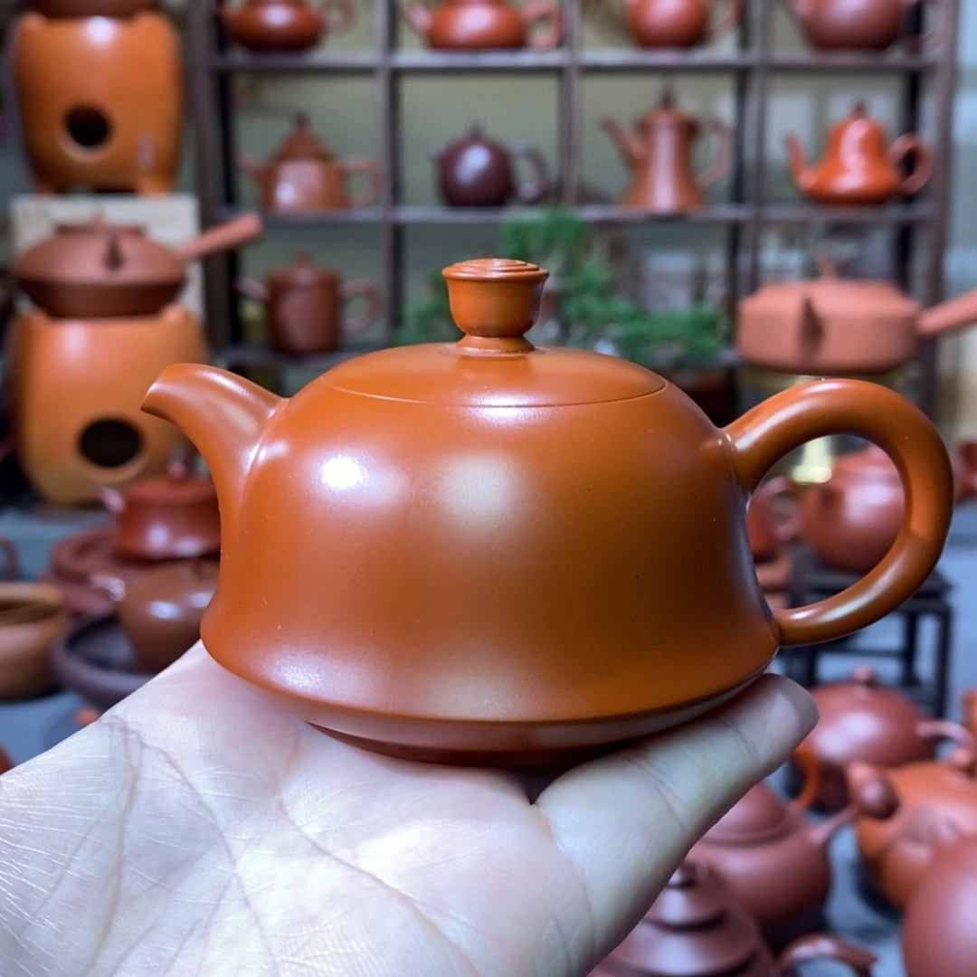 紫砂茶壶老安顺章燕城广鑫父子双印金钟壶100cc