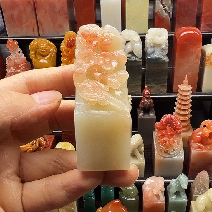 寿山石印石寿山石手工雕刻
