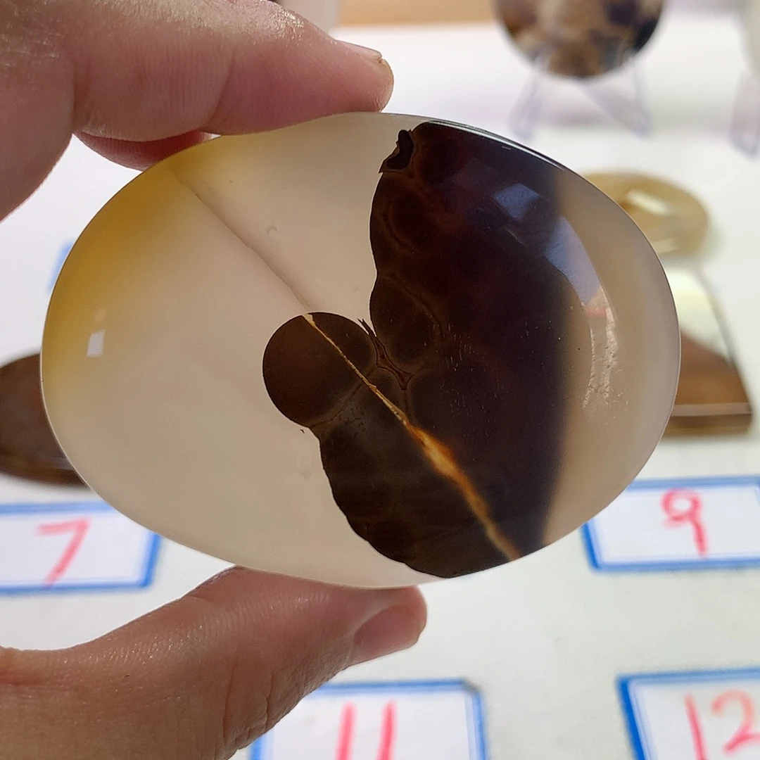 未镶嵌玛瑙/玉髓珠宝半成品