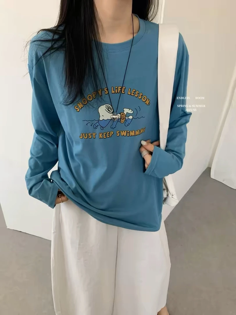 韩国拆包卡通薄款长袖T合集