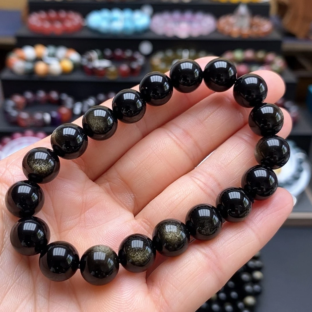 黑曜岩未镶嵌手链?****?