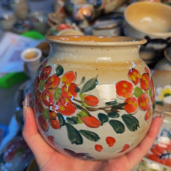 瓷片手工手绘陶瓷细微不一样