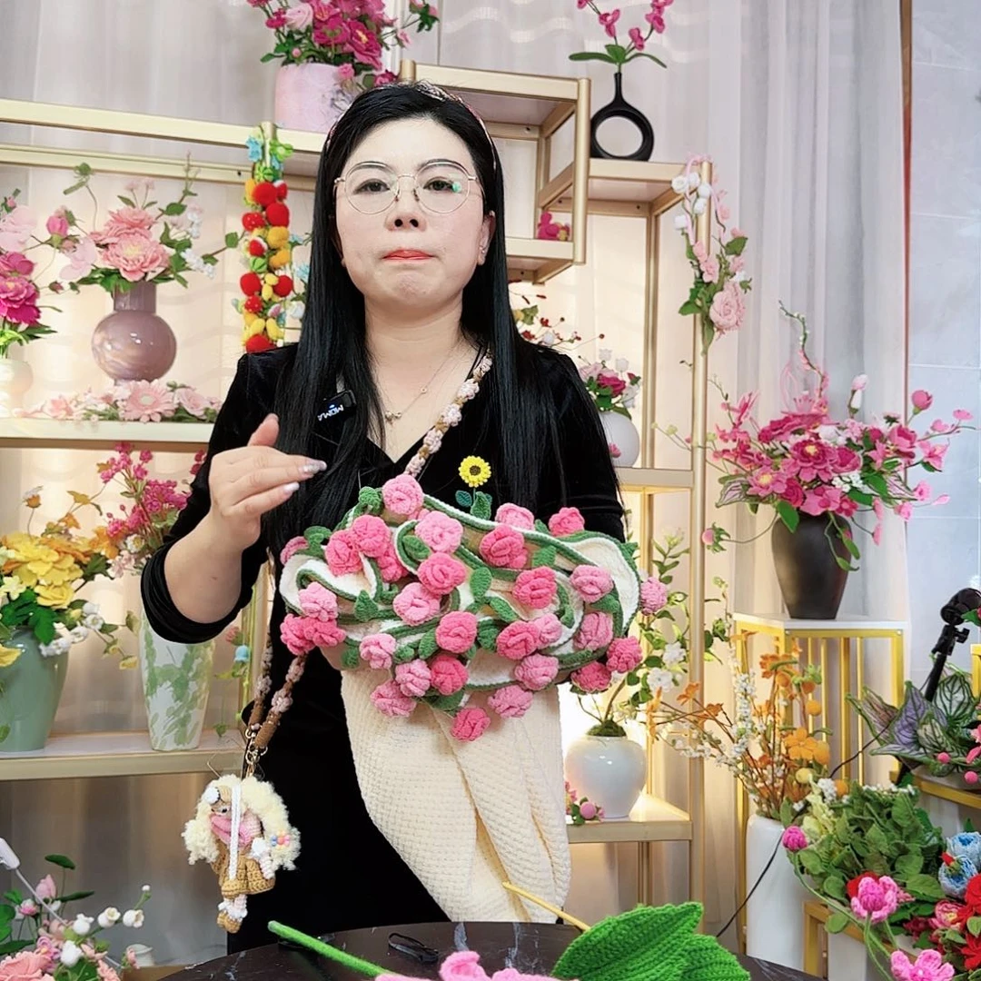 纯手工钩织手工钩织设计花毯