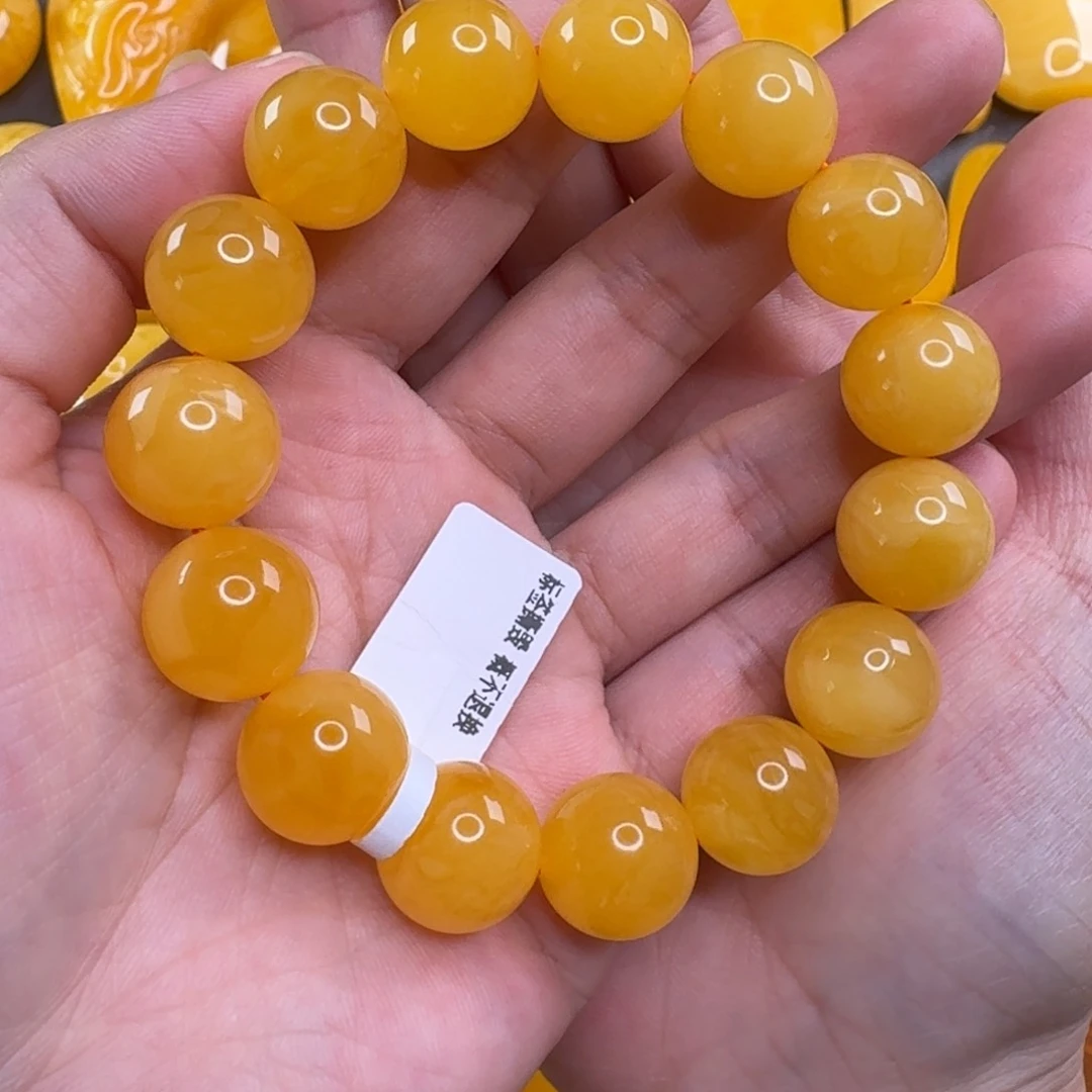 蜜蜡毛衣链未镶嵌