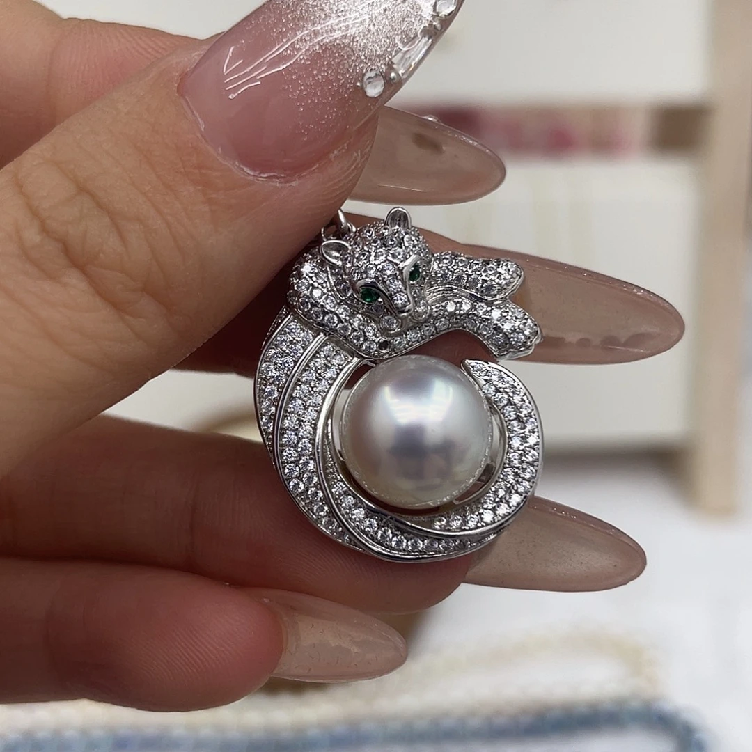 海水珍珠颈饰银S925镶嵌