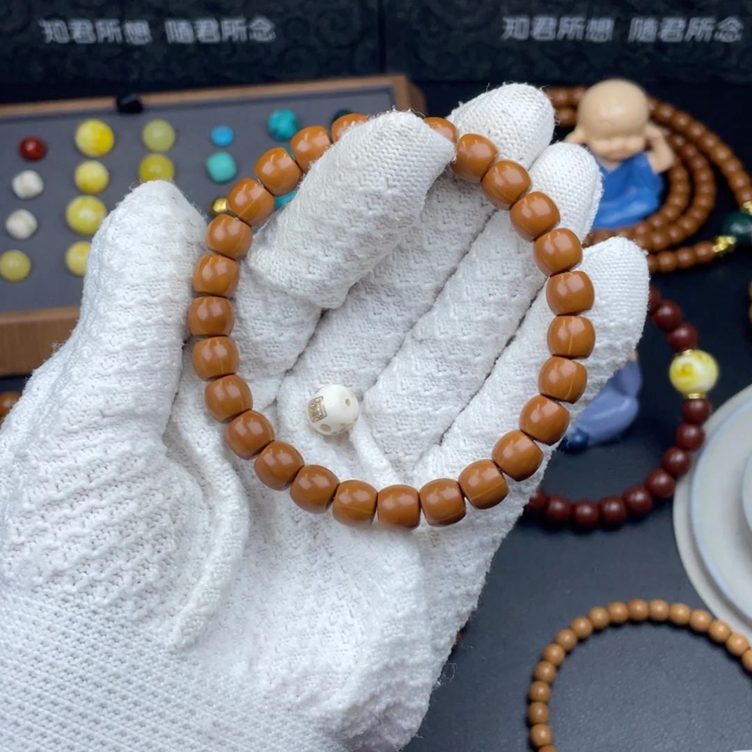 牛***7猴头核桃手串9.0直切+猛犸配饰