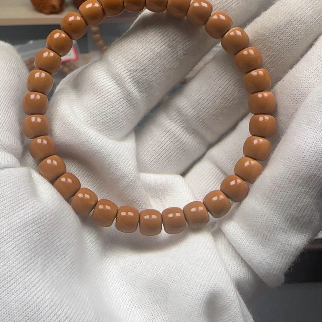 手串橄榄核老挝单圈极限弧7.3mm