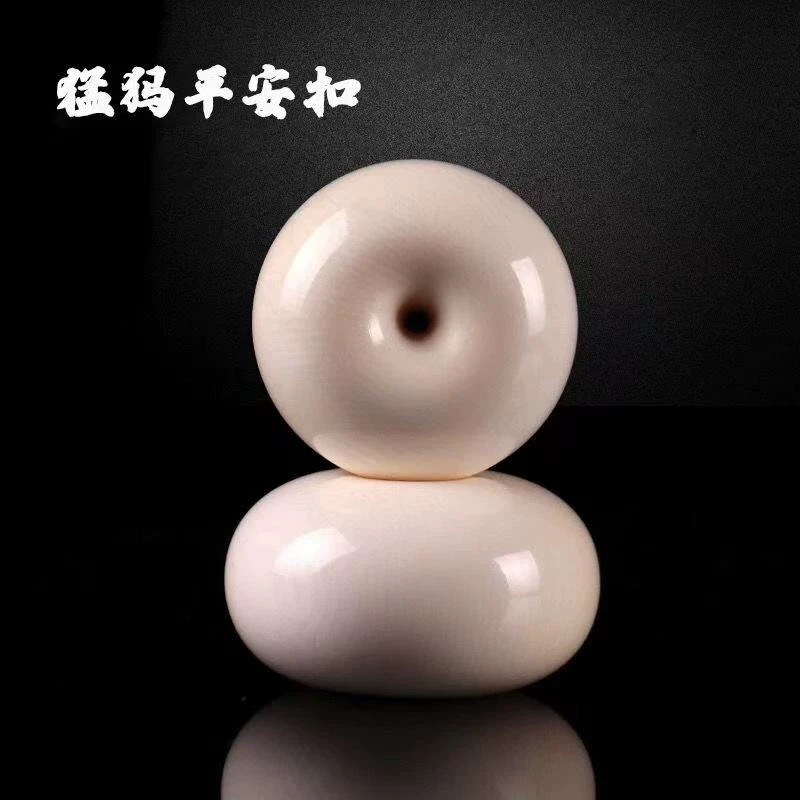 猛犸牙直径50mm厚度25mm面包圈5A果冻级平安扣