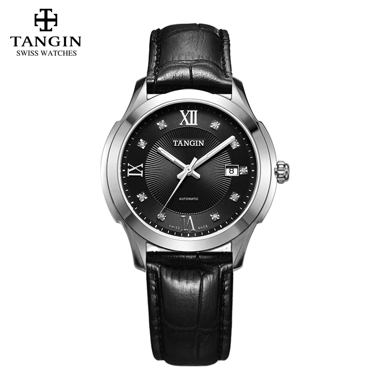 TANGIN瑞士原装进口男士全自动机械腕表戴蒙德T8002G经典复古男款