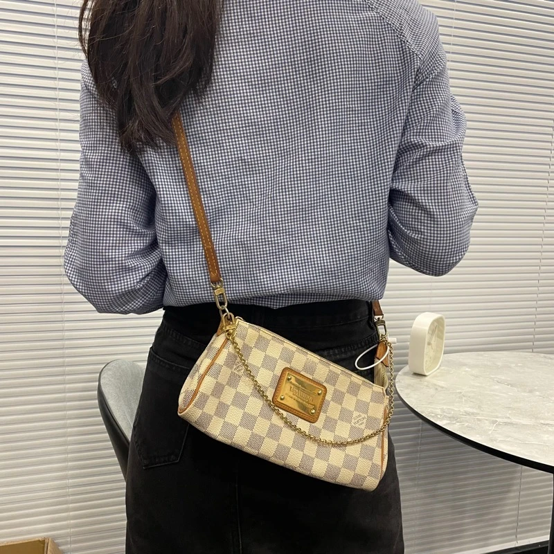 95新 LouisVuitton/路易威登 Eva白棋盘格/原始/25