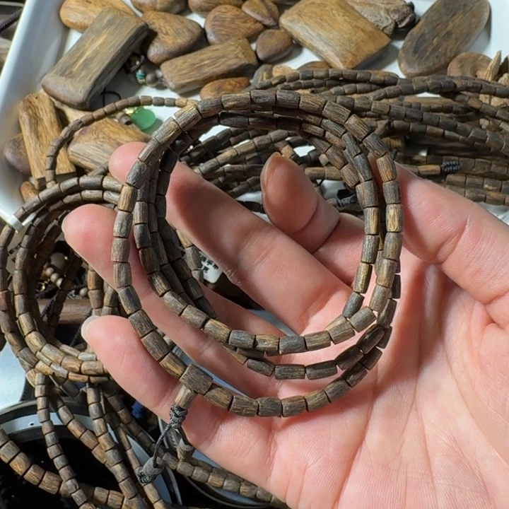 韩***猫沉香碎屑沉香沉水级金沙叶品种奇楠沉香8.2g