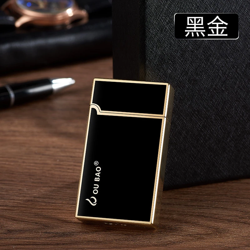 朗声双火清脆悦耳钢音红火焰防风转明火充气金属打火机送男友礼物