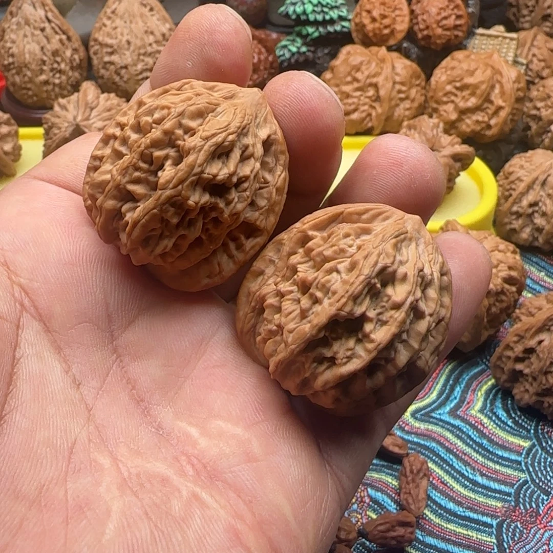 吊坠文玩核桃全品麦穗虎头35.5