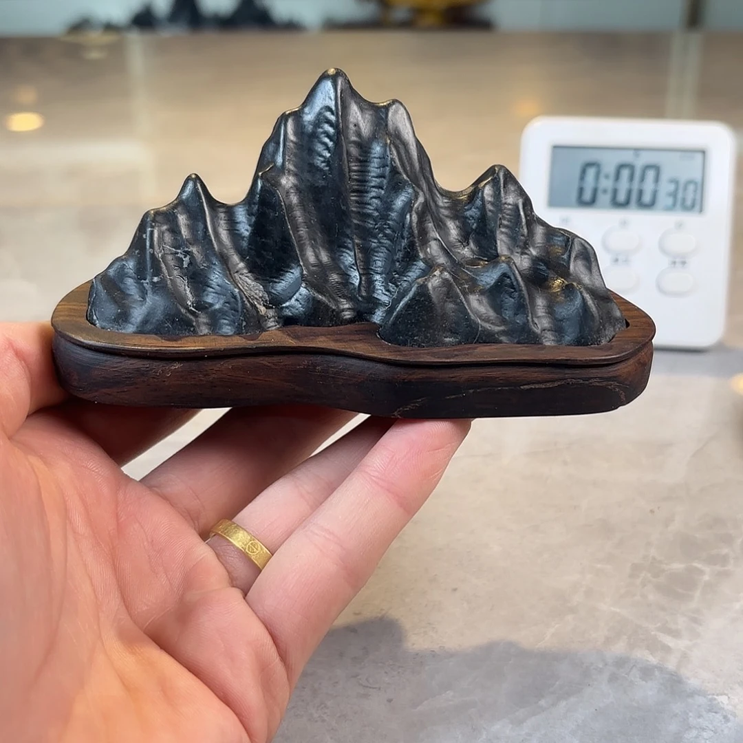 万***吉摆件灵璧石手工雕刻奇石摆件