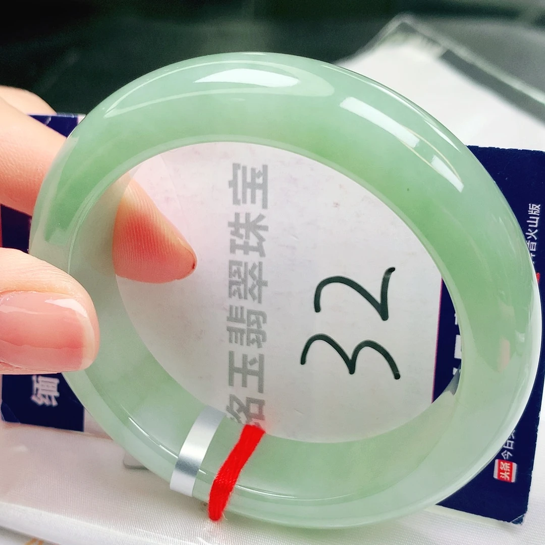 翡翠未镶嵌手镯缅甸天然a货翡翠手镯