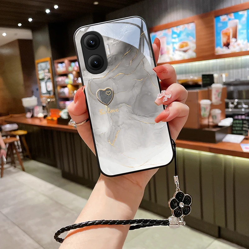 双重爱心适用红米Turbo4Pro手机壳红米Turbo4玻璃壳5G保护套防摔