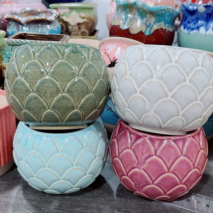多肉陶瓷花盆满10元包邮