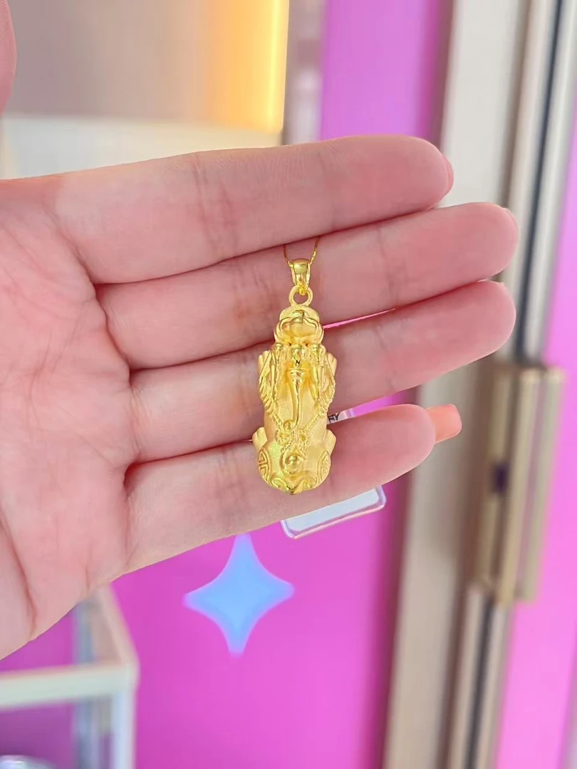 足金貔貅吊坠挂坠