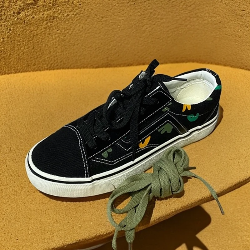 板鞋春季男鞋潮流休闲鞋平底透气夏季厚底百搭女鞋松紧带