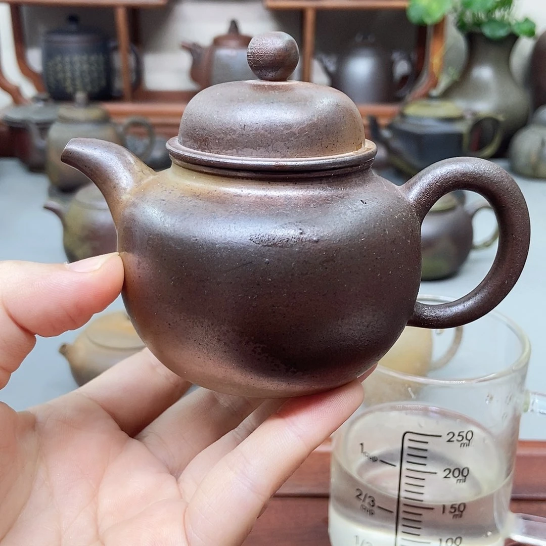 钦州坭兴陶柴烧壶瑕150cc