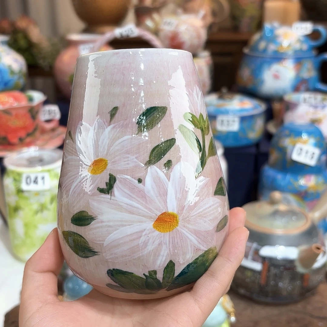 景德镇手绘高温釉下彩陶瓷茶具