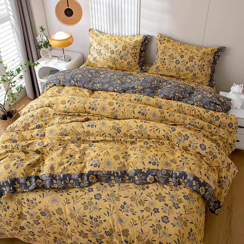 【金枝玉叶】四件套-A类全棉双层纱色织提花柔软亲肤四件套母婴级