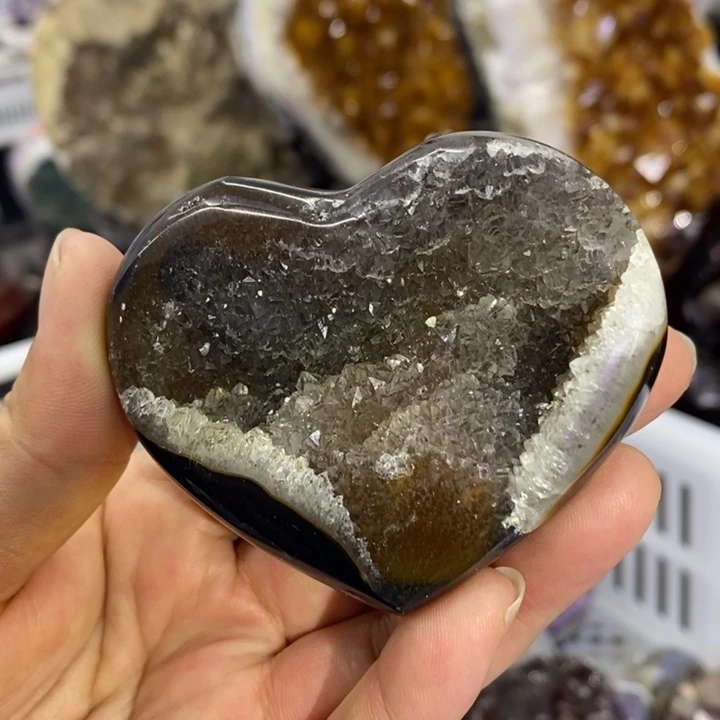 未镶嵌珠宝半成品紫晶福利爱心