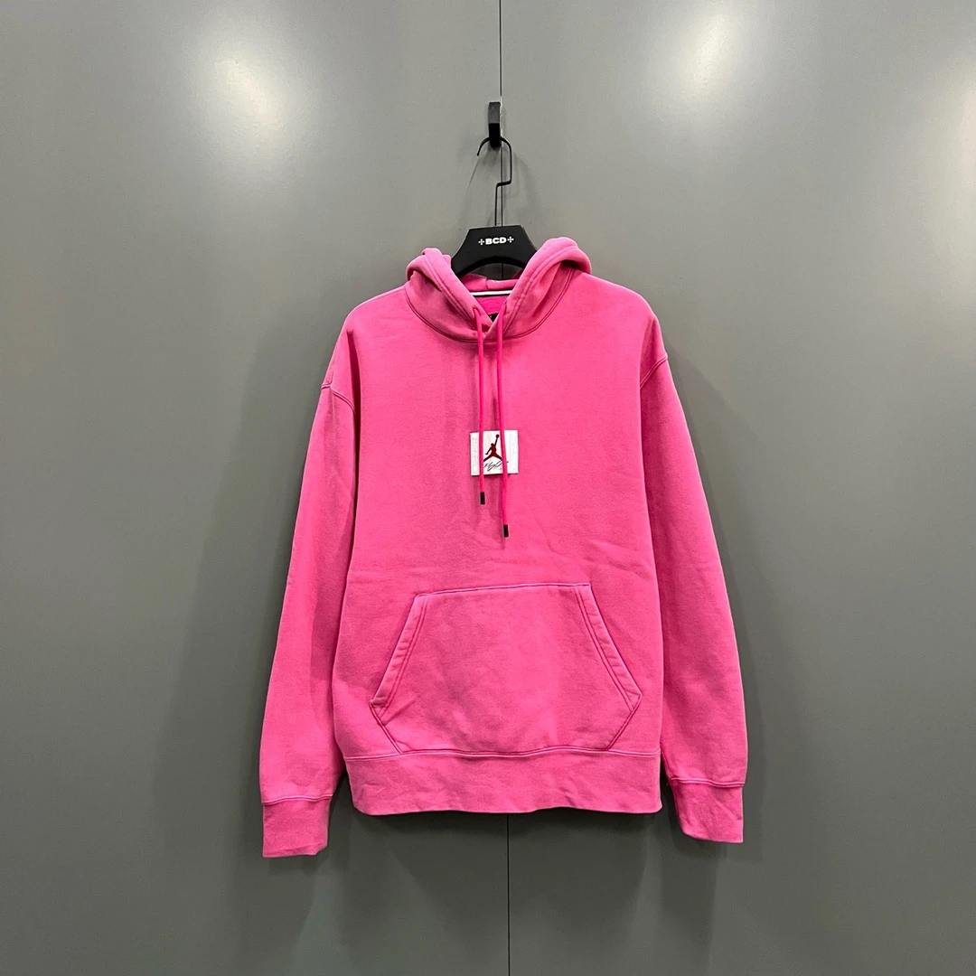 【XP】Jordan 粉色徽标刺绣帽衫 XL码/95新/2000/mg400344  污渍