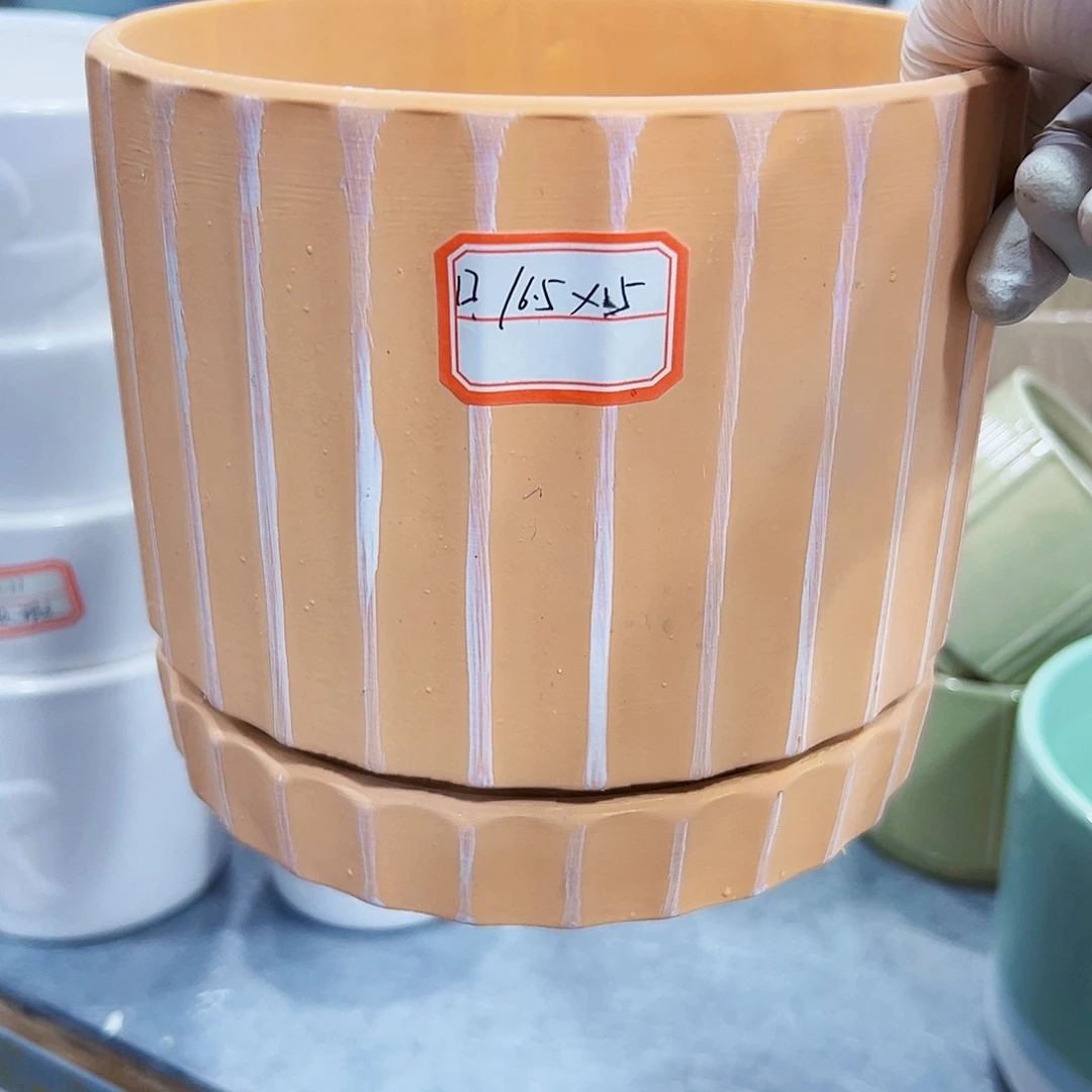 有孔，外贸尾单陶瓷花盆凑单10米包邮