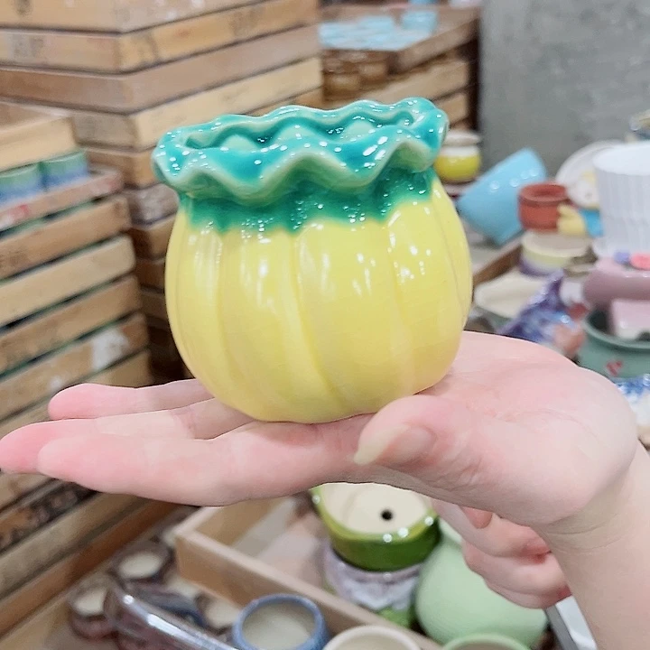 有孔.凑单10元陶瓷花盆发货!