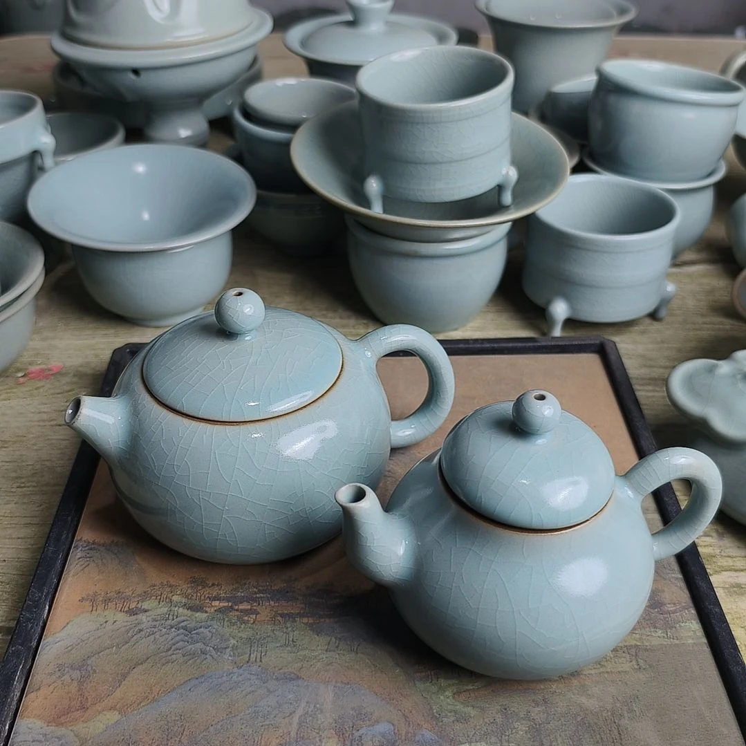 杯陈*7微瑕仿古釉汝瓷仿古釉