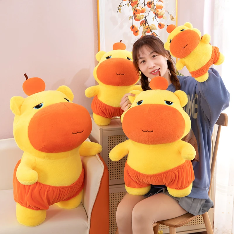 可爱水豚玩偶毛绒玩具公仔儿童睡觉抱枕布娃娃送女朋友礼物大噜噜