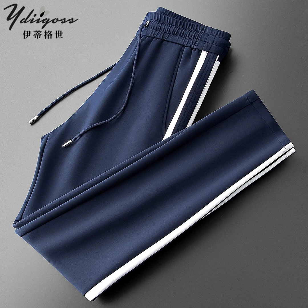 YDIIGOSS休闲裤男夏季百搭裤子宽松时尚舒适运动速干透气直筒长裤