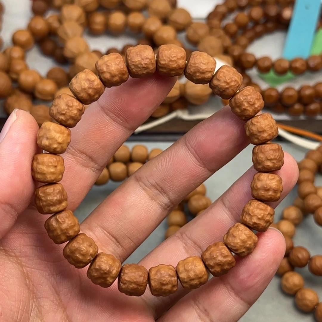 手串猴头核桃瑕疵手工麒麟荔枝纹10小尺寸有黑点