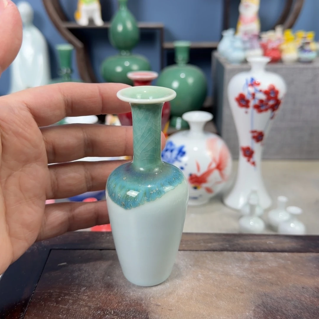 陶瓷手工小花器摆件